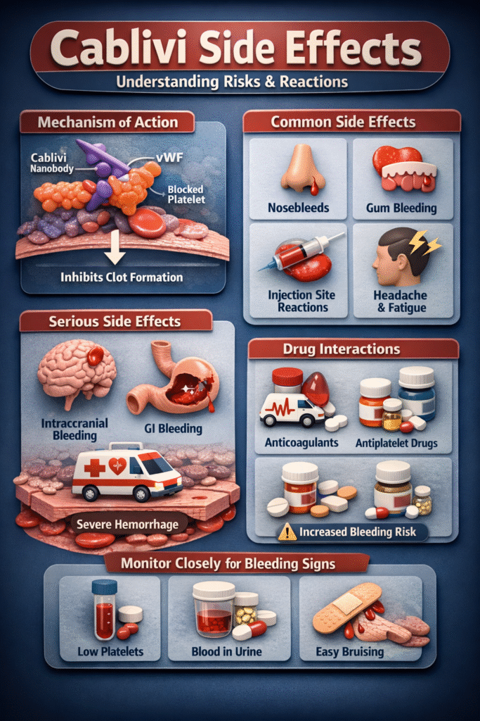 cablivi side effects